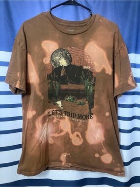 Vans Brown Graphic 'Let's Trip More' Desert Moon Print